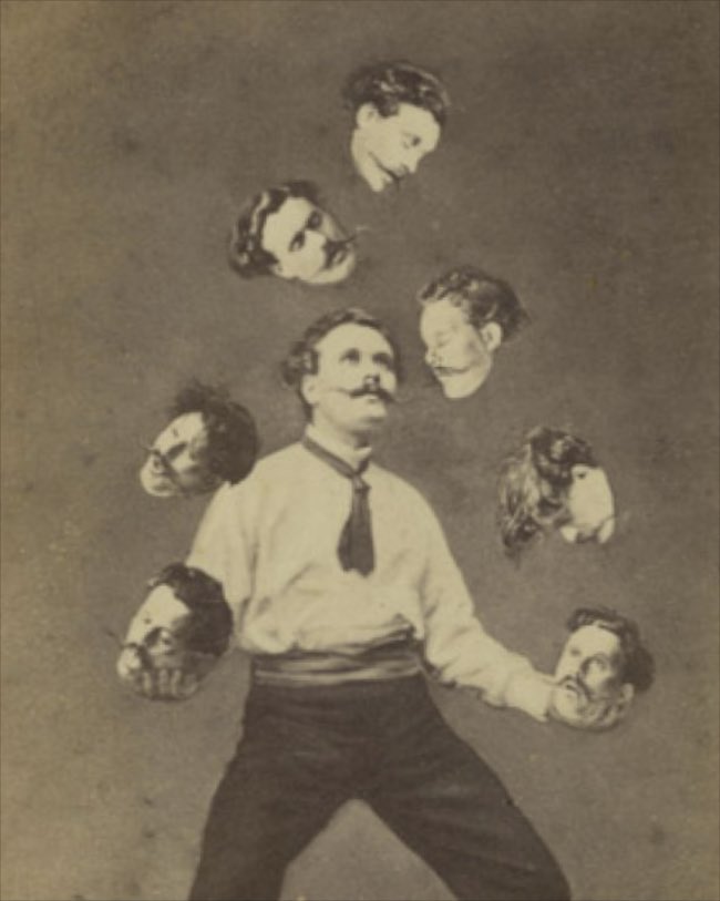 Unidentified French artist Published by Allain de Torbéchet et Cie. Man Juggling His Own Head ca. 1880